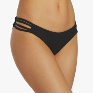 Black Strappy Hurley Bikini Bottom